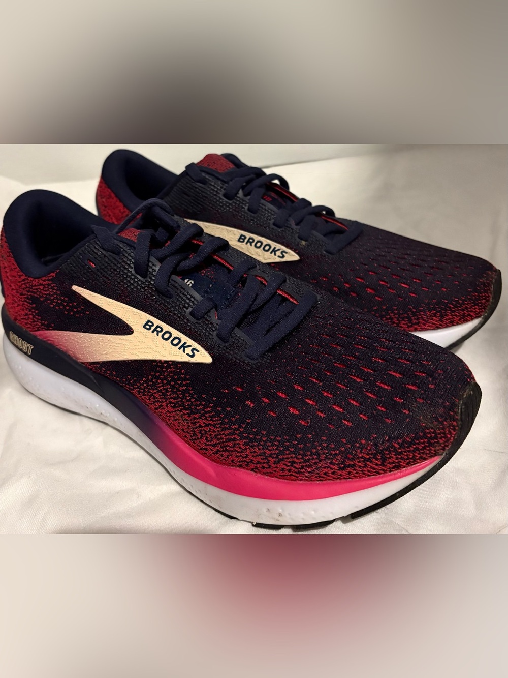 Brooks Ghost 16 Running Shoes Peacoat Raspberry Women’s 8